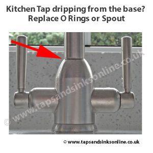 Kitchen Tap Dripping from the Base