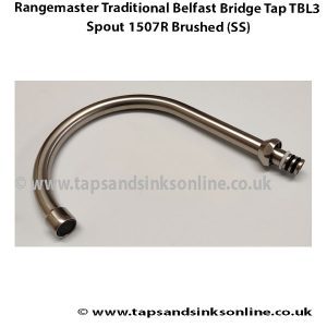 Rangemaster Traditional Belfast Bridge Tap TBL3 Spout 1507R Brushed (SS)