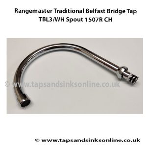 Rangemaster Traditional Belfast Bridge Tap TBL3 WH Spout 1507R CH