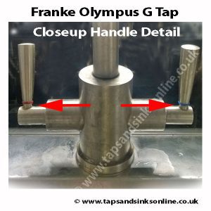 Franke Olympus G Close up handle detail 